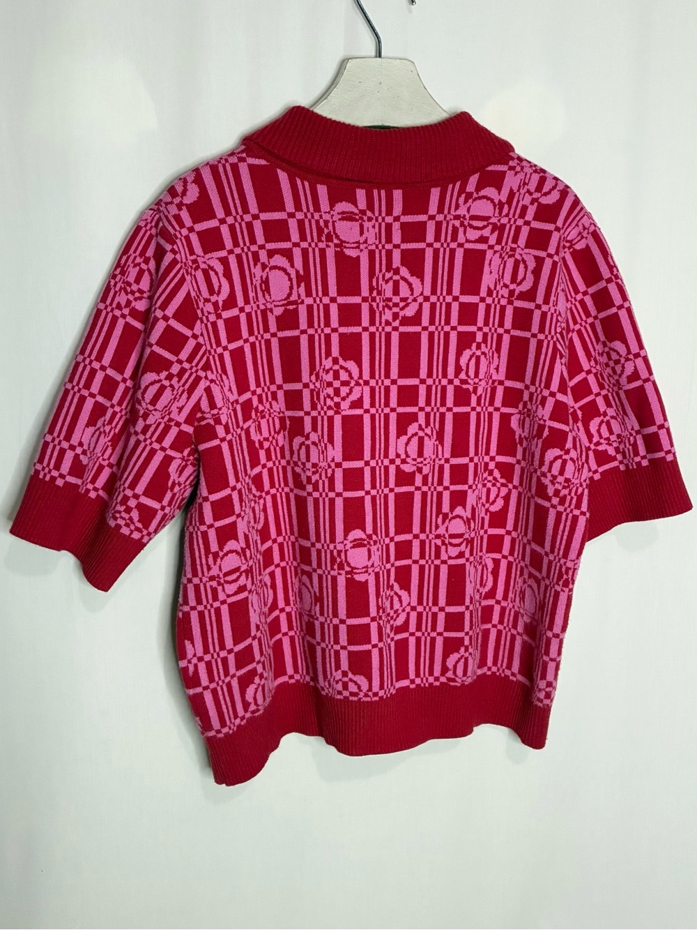Anthropologie Maeve Kinsley Collared Cropped Short Sleeve Cardigan Sweater - Picture 4 of 6